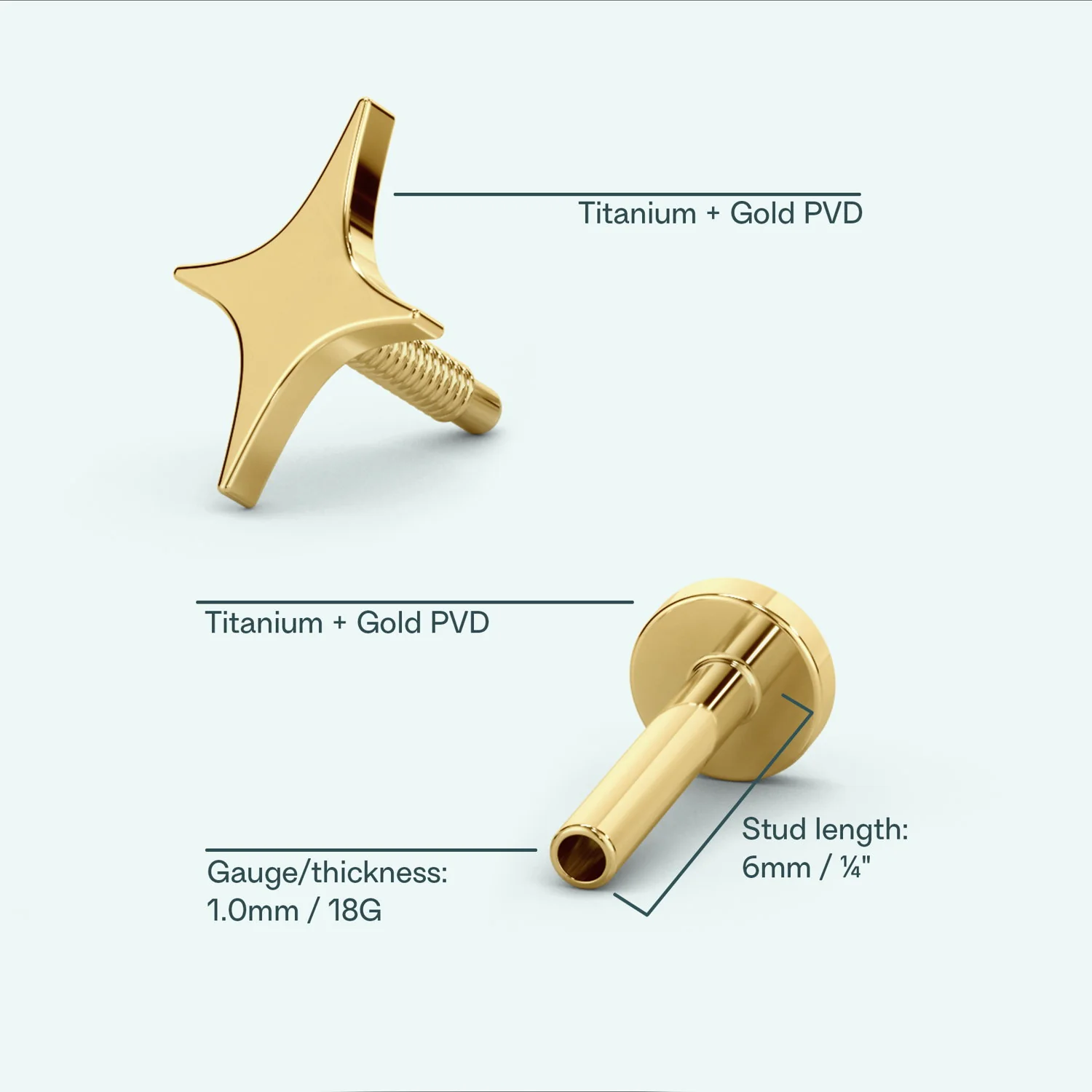 Sparkle Flat Back Earring - Image 7